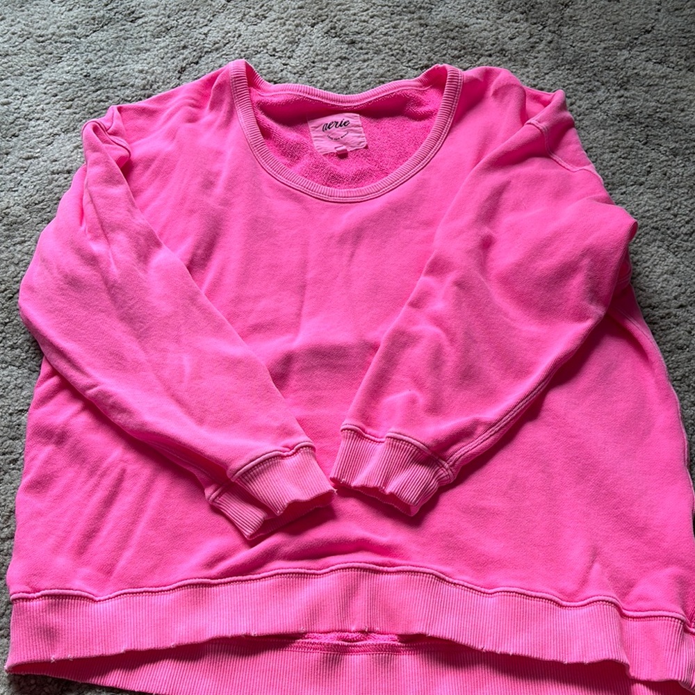Aerie Vibrant Pink Pullover